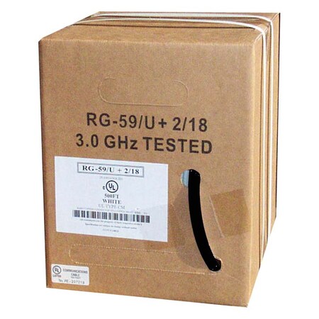 Bestlink Netware RG59 w/2x18AWG Power- 500ft- Black CM 202609BK